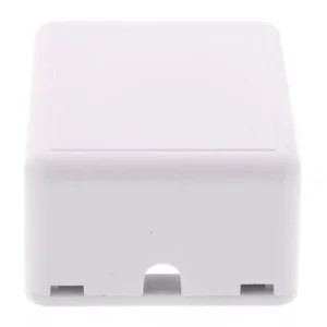 Priza de perete fara Keystone 1-port alba Well