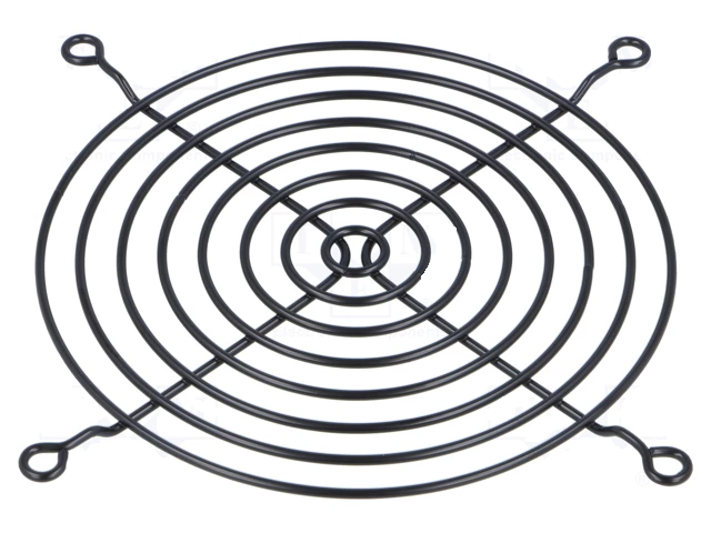 Protectie ventilator metal 120x120mm pentru surub negru TQSolution FG-12-BK