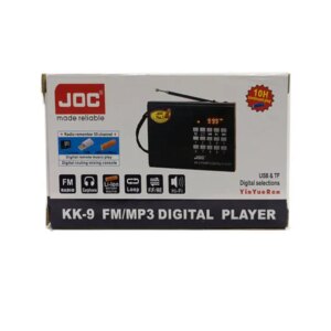Radio FM 88-108MHz USB /SD redare MP3 (USB /SD) cu acumulator antena telescopica rotativa cablu alimentare JOC KK-9 (304)