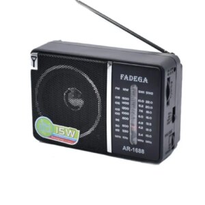 Radio FM/MW/SW1/SW2 antena telescopica rotativa FADEGA AR-1688 (549)