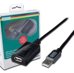 Repeater USB 2.0 A soclu - USB A mufa 10m DIGITUS DA-73100-1