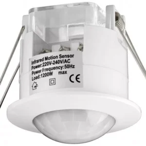 Senzor de miscare alb cu infrarosu pentru interior Goobay