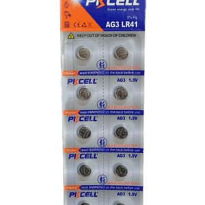 Set 10 baterii akaline PKCELL AG3 LR41 1.5V (610)