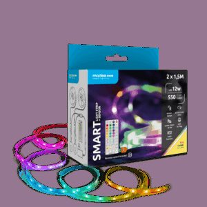 Set 2x1.5m banda LED Smart Modee 12W senzor de miscare cu telecomanda 2700K +RGB 550lm IP20 MSL-LS12W2X1,5MRGB2700KS-R