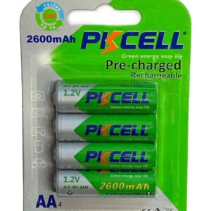 Set 4 acumulatori PKCELL AA /R6 Ni-MH 1.2V 2600mAh (618)