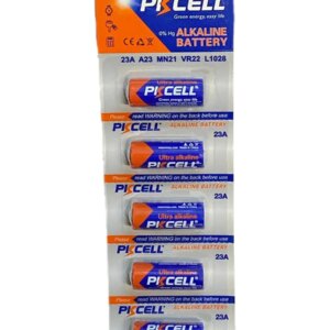 Set 5 baterii PKCELL 23A ultra alkaline 12V compatibil A23 /MN21 /VR22 /L1028 /V23 /LRV08 23A-5PC-PKCELL (615)