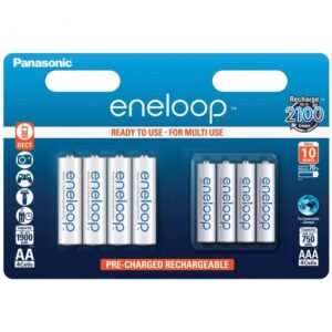 Set acumulatori Panasonic Eneloop Ni-MH AA(R6) 1900mA +AAA (R3) 750mA B4+4 BKKJMCCE44E