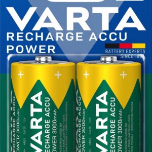 Set acumulatori Varta Ni-Mh D R20 1.2V 3000mAh Ready to use 2buc