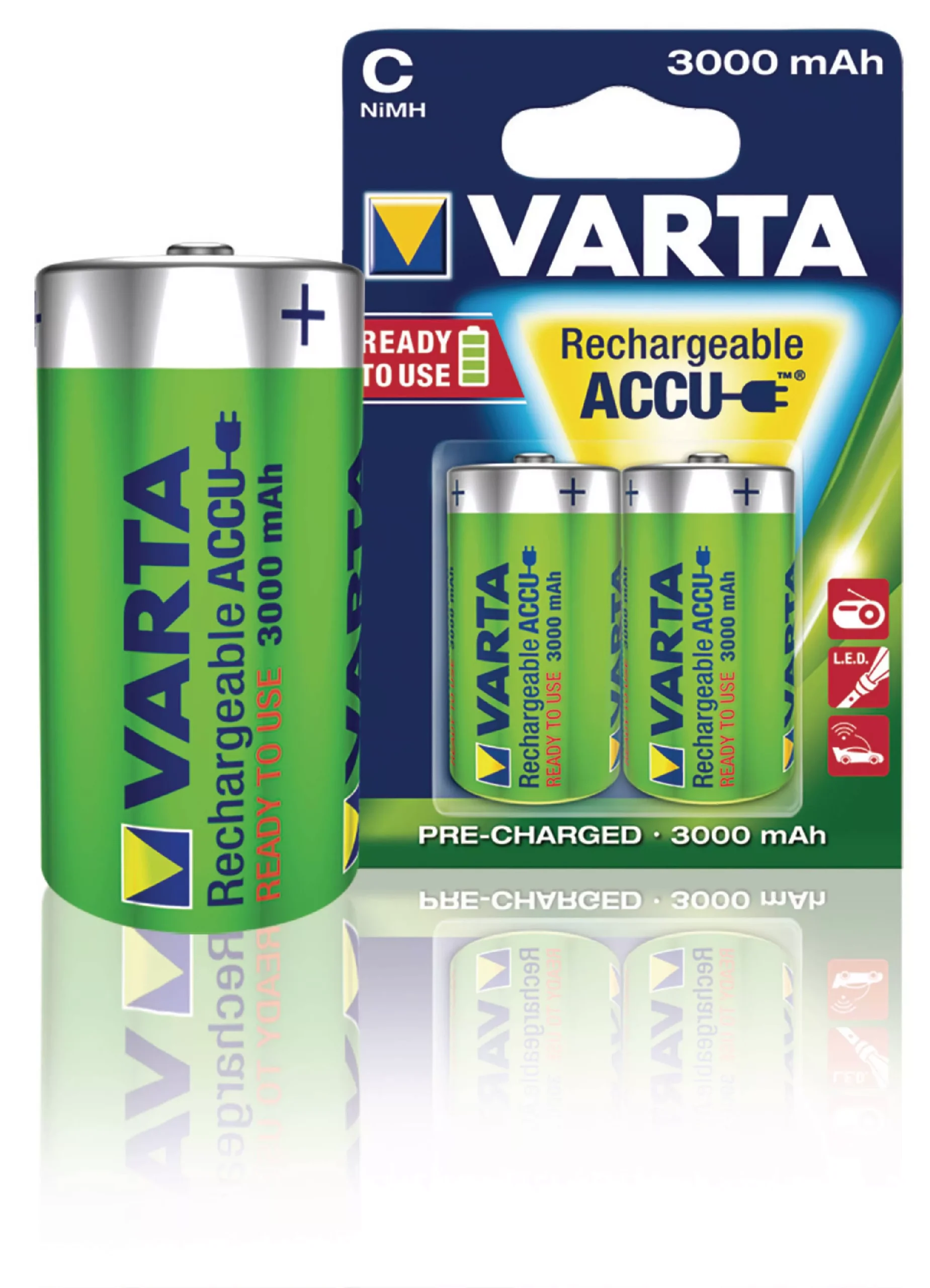 Set acumulatori Varta R14 C 3000mAh Ready2Use Varta 2buc/blister