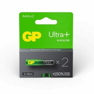 Set baterii alcaline UltraPlus GP R3 AAA 2buc GP24AUPETA21-2GSB2
