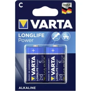 Set baterii VARTA C R14 LONGLIFE Power alcaline 2buc