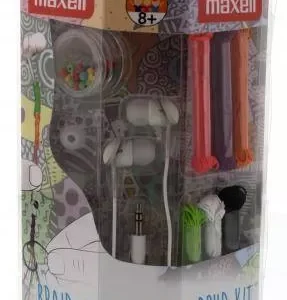 Set casca in ureche cu Jack 3.5 mm DIY Braid It Maxell