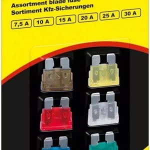 Set sigurante auto 7.5A 10A 15A 20A 25A si 30A Fixpoint 19x13mm
