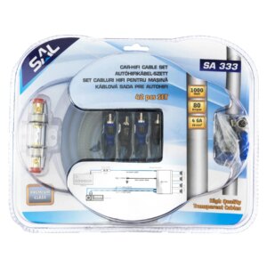 Set subwoofer 42 piese cabluri de alimentare Premium 1000W SAL SA 333
