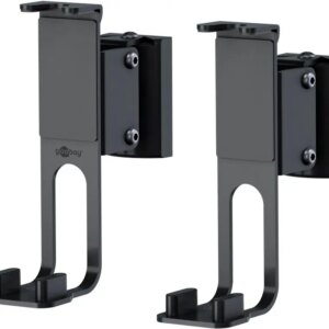 Set suport difuzor de perete Sonos One /Sonos One SL /Sonos Play:1 negru Goobay 70829