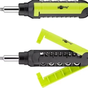 Set surubelnita cu clichet 8biti CrV si 5 tubulare 3x Phillips PH0 PH1 PH2 3x Capete plane 3mm 5mm 6mm 2x Torx T15 T20 1x adapto