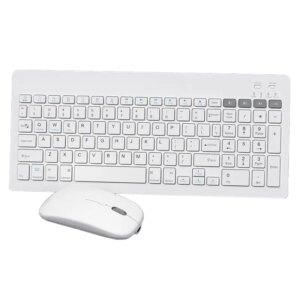 Set Wireless OMEGA OKM2658W tastatura ultra-subtire si mouse ultra-usor elegant alb