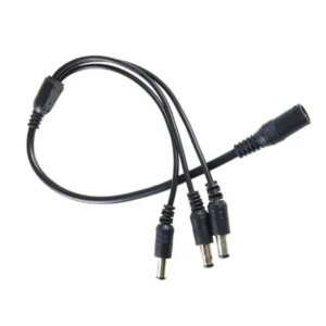 Spliter cablu alimentare cu mufa mama 5.5x2.1 mm la 3x tata 5.5x2.1 mm