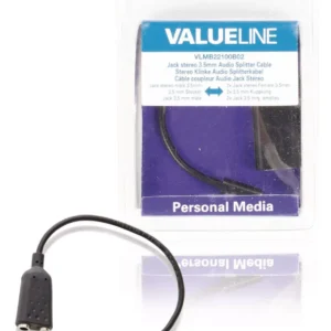 Splitter audio stereo Jack 3.5 mm tata - 2x 3.5 mm mama 0.2m Valueline