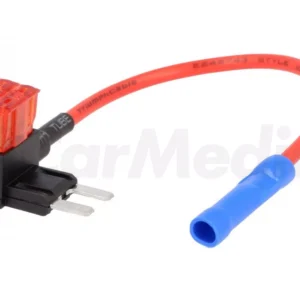 Splitter auto ATM 10A siguranta mini x2 1mm2 culoare rosu 4CarMedia