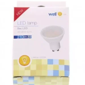 Spot LED MR16 GU10 3W 230V lumina rece Well