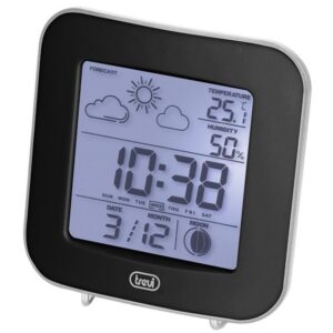 Statie meteo cu ceas ME3106 negru Trevi
