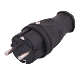 Stecher schuko cauciuc 16A 3500W IP44 Lezard 106-0400-0105