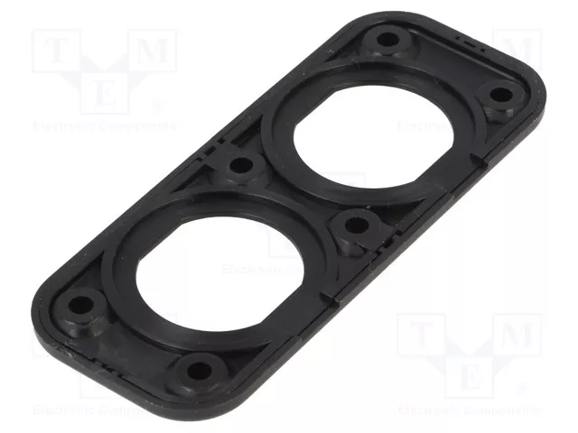 Suport aplicat pentru 2x prize auto surub mascat negru SCI A13-216DDP