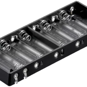 Suport baterie 10x AA R6 cu contacte pentru lipire Goobay