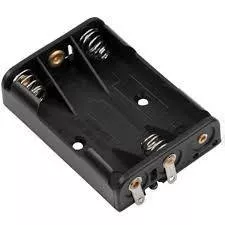 Suport baterie 3x AAA cu contacte pentru lipire