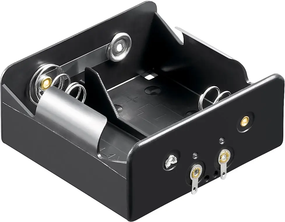 Suport baterii 2x D R20 cu Terminal de lipire Goobay 11033