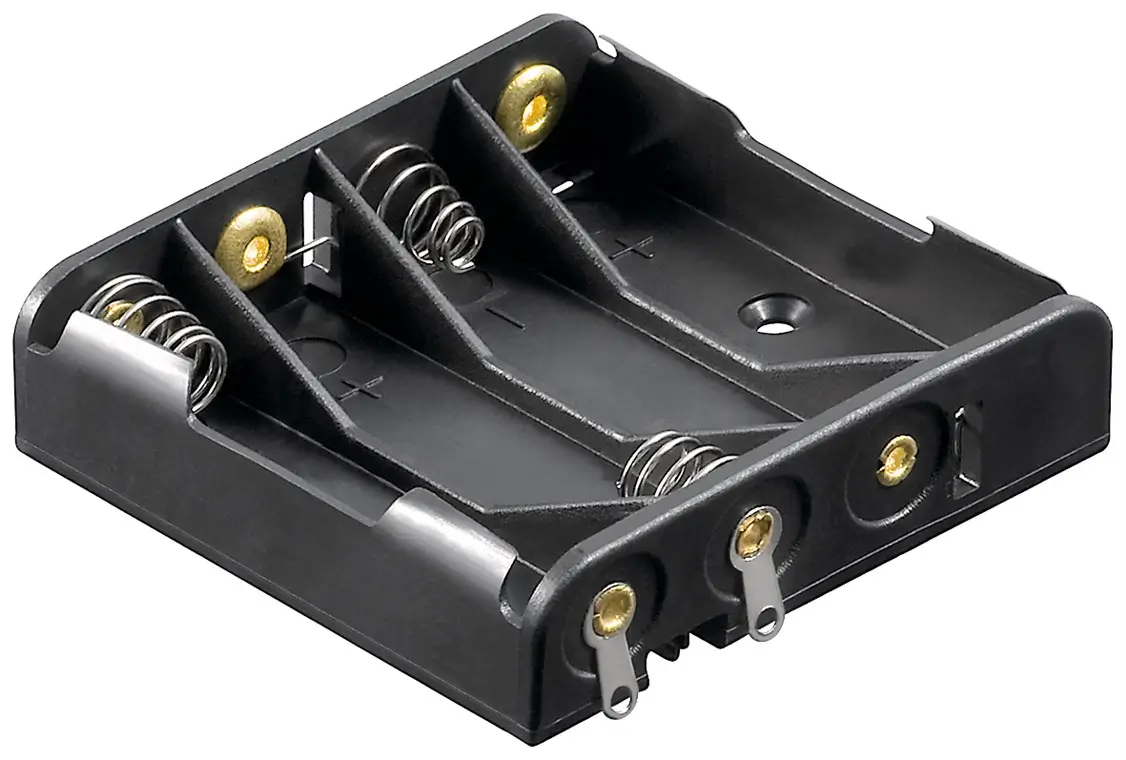 Suport baterii 4x AAA R3 cu Capete de lipire Goobay 11989