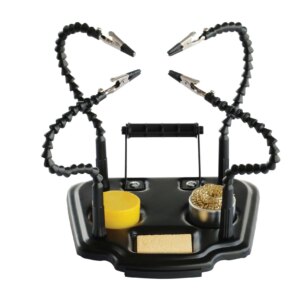 Suport de lipit 4 brate flexibile cu cleme de crocodil cauciucate ZD-11M-1