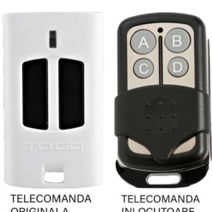 Telecomanda inlocuitoare 2 butoane frecventa 433.92MHz Beninca WP2 compatibila cu originalul (802)