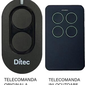 Telecomanda inlocuitoare pentru poarta garaj Ditec Zen 2 4 Butoane/ cod saritor/ 433.92Mhz (811-1)