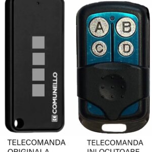 Telecomanda inlocuitoare poarta garaj cu 4 butoane cod fix frecventa 433.92MHz Comunnelo Keep 4 compatibila cu originalul (809)