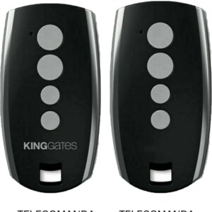 Telecomanda inlocuitoare poarta garaj de 2 si 4 canale cod saritor 433.92MHz KingGates Stylo 4 compatibila cu originalul (826)