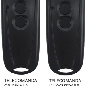 Telecomanda inlocuitoare poarta garaj EcoStar Rsc2 2 butoane cod saritor/ 433.92Mhz inlocuitoare al telecomenzii originale (812)