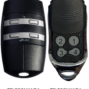 Telecomanda inlocuitoare poarta garaj Life cu 4 canale FIDO frecventa 433.92MHz Codificare LIFE Rolling Code Baterie alcalina 12