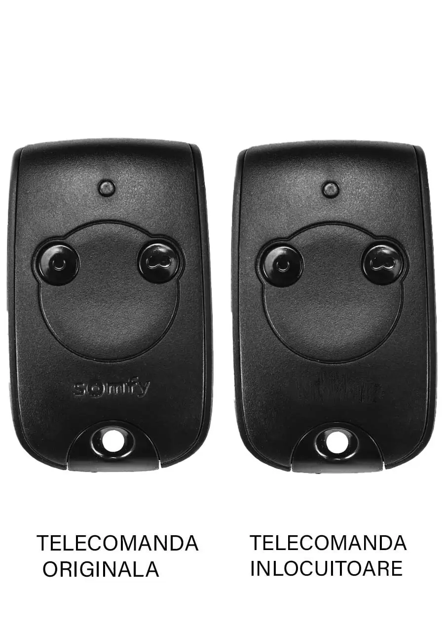 Telecomanda inlocuitoare poarta garaj Somfy Keytis TR2 de doua si patru canale/ cod fix/ 433.92MHz inlocuitor al telecomenzii or