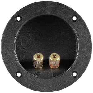 Terminal difuzor rotund 2 pini banane 4mm 105mm Goobay 11663