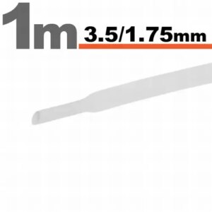 Tub termocontractant alb 3.5 / 1.75 mm 1m lungime