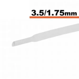 Tub termocontractibil alb 3.5 mm/ 1.75 mm 0.5m