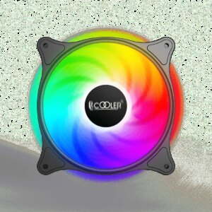 Ventilator PCCOOLER FX1203-BKRN1-GL 120x120x25 mm 12V 0.18A 1200RPM RGB LED 3-pin Hydro Bearing fixed LED RGB