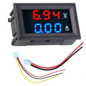 Voltmetru si Ampermetru 0-50A rosu DC 4-30V VOLT/AMP 50A