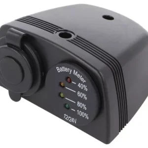 Voltmetru si soclu bricheta auto x1 7-33VDC neagra SCI A13-144DA254HD-BB3